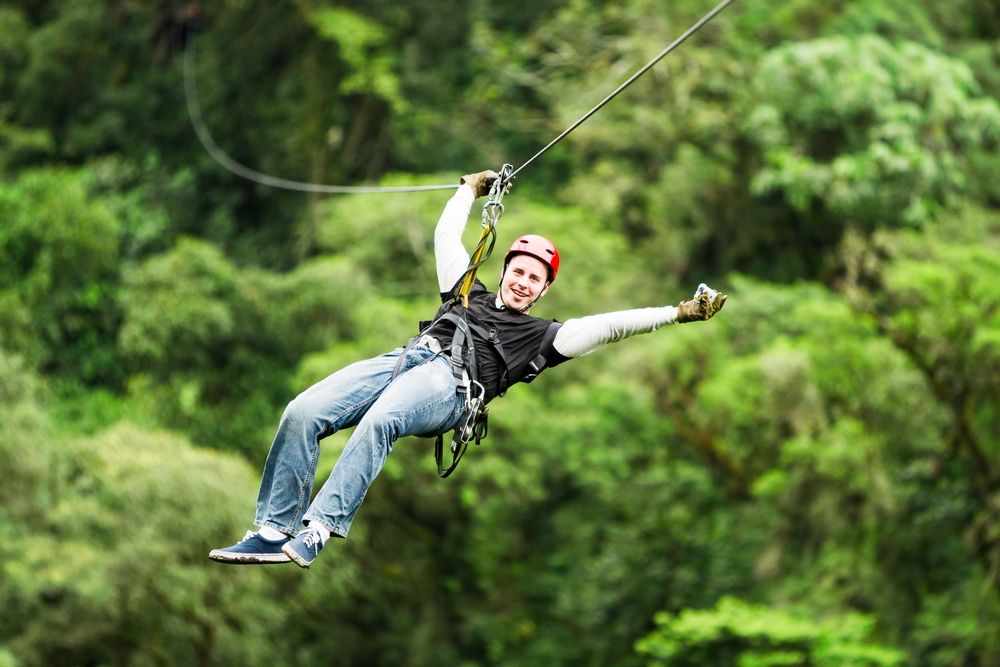 Excursión de aventura en tirolina